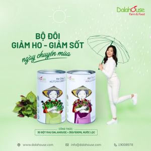 [Combo 2 Hộp Tặng Bình pha] Bột diếp cá Dalahouse sấy lạnh chất lượng hữu cơ nguyên chất 100% DATE MỚI