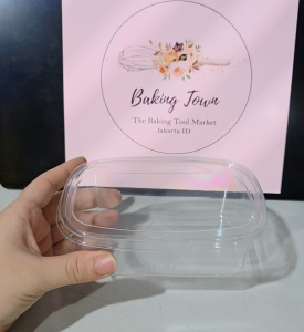 10pcs - 300ml Oval Dessert Box Mika Tempat Tiramisu Cake es Buah Es Camput Teler