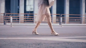 2025 Korean style fashion gold sandals with two strap office word block heels for women #611