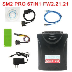 เปลี่ยนแปลงล่าสุด วิศวกรรถ SM2 Pro J2534 VCI ECU โปรแกรมเมอร์เครื่องมือ อ่านและเขียนข้อมูล PCMtuner 67 In 1 OBD Bench PCM FALSH 67