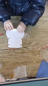 UMI DIY HANDMADE Mutli Size Paper Gift Boxes Marbling Candy Wedding Cake Package Kraft Home Living Party Box Package