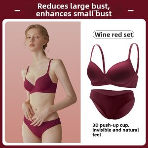 Bust Minimizing Seamless Underwear Bra Anti Sagging Lift Large Size Steel Ring