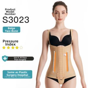Post-Operation Bodysuit Compression Waist Trainer Liposuction Recovery Abdomen Shaper One-Piece Compression Belt for Women