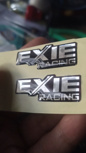 STICKER RESIN Timbul 3D Lentur SILVER CROME