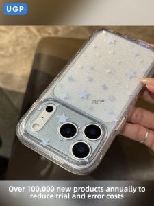 UGP | Translucent Glitter Stylish Lens Protection Phone Case for iPhone 17 Pro Max 17 Pro Max Model