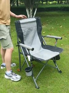 Camping Chair Heavy Duty 200kg Load Capacity Portable Folding Fishing Chair for Outdoor Beach Picnic & Home