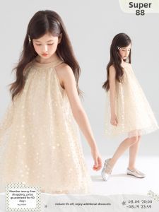MUCMUKN | Shiny Beaded Halter Neck Princess Dress for Girls