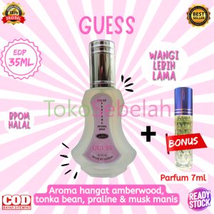 PARFUM GUESS 35ML AHSAN EDP BONUS PARFUM 7ML - PARFUM WANITA TAHAN LAMA - PARFUM MINYAK WANGI AHSAN - MINYAK WANGI WANITA TAHAN LAMA - PARFUM WANITA ORIGINAL - PARFUM ARAB ORIGINAL TAHAN LAMA - FARFUM WANITA TAHAN LAMA - PARFUM SPRAY - BISA COD