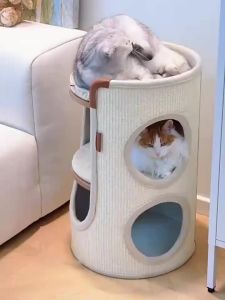 HOOPET | Durable Lint-free Dual-layer Cat Activity Center