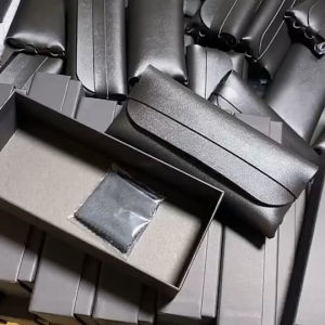 Kotak Kacamata Kulit Tas Penyimpanan Kacamata Sunglasses Case Anti Benturan