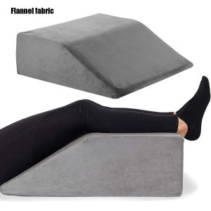Memory Foam Leg Elevation Pillow Wedge for Sleeping & Circulation Relieves Swelling Leg Support with Removable Cover