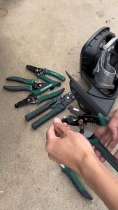 Tuosen 6 Precision Wire Stripper wayar Cable cutter string Cutting Stripping Tool Pliers Electrician Stripping Crimp