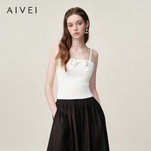 AIVEI | Summer New Knit Tank Top with Bow