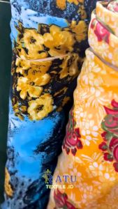 Kain Double Sifon Hycon Hicon Hycone dan Klobot Motif