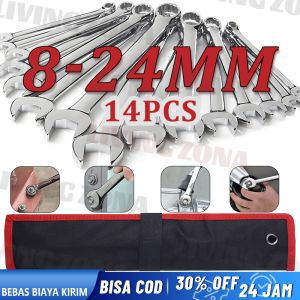 Kunci Ring Pas Set Japan Quality 14PCS & 8PCS: Kunci Set Ring Pas Lengkap Paket Bengkel