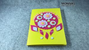 Flower Teachers Day Card DIY Handmade Thank You Gift Crafting