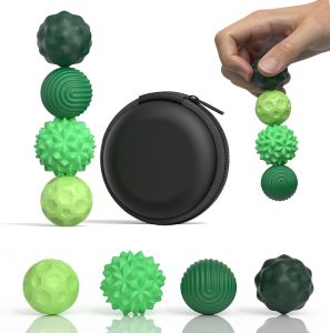 4/6/8pcs Magnetic Sensory Fidget Ball Toy Attracting Stress Ball with Silicone Shell for Adults and Teens Peace of Hands