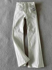 American High Street Vibe Basic Solid Color Mens Jeans Loose Straight Leg Bootcut Pants Spring Fashion Slimming Effect