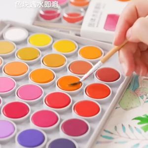 16/28/ 36/48 colors watercolor-solid pigments watercolor paint set with brush coloring gouache art