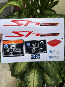 BỘ TEM XE SH 150 NỔI PHẢN QUANG ĐỎ- THÔNG SỐ