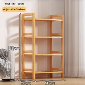 ZHUSHANXIA | Multi-layer Storage Shelf Solid Wood