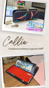 Storage Solutions Ph CALLIE Checkbook and Money Organizer Wallet