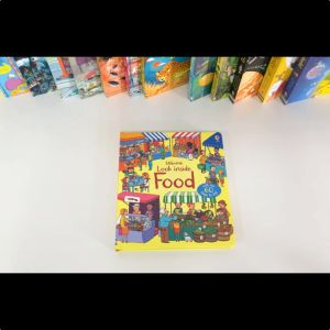 หนังสือภาษาอังกฤษ Usborne Look Inside Food Lift-The-Flap Book English Children Activity Book Interactive Montessori Education Board Book for Kids Toddler Bedtime Early Learning Reading Book หนังสือเด็กภาษาอังกฤษ ภาพสามมิติ หนังสือเด็ก