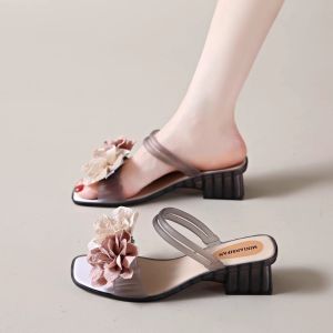 JIFANPAUL | High Heel Sandals for Women Fashion French Floral Design 2-Wear