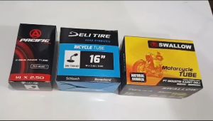 BAN DALAM SEPEDA LISTRIK E BIKE 14 16 X 2.50 2.75 250 300 3.0 ( 2.50 2.75 - 10 ) PENTIL BENGKOK PACIFIC DELI TIRE  14X2.50 14X2.75 16X2.50 16X3.0 16X2.75