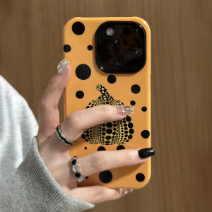  16Promax Womens Phone Case Pumpkin Polka Dot Full Cover 15 13 Two-In-One 14 Shell Protection Ins Style Bwaw Brand