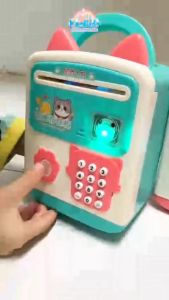 Két Sắt Vân Tay Mini Thông Minh Tiết Kiệm Tiền Siêu Dễ Thương - Đồ Chơi Cho Bé - SP0490