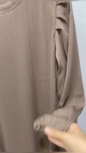 Pakaian Muslimah Terbaru Murah / Gamis Knit Condru Ukuran Jumbo Dan Standar / Gamis Wanita Bahan Knit Condru Premium Tebal