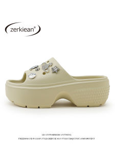 Dép Đế Dày Chống Trượt Mùa Hè Cho Nữ Dép Đế EVA Thoáng Khí Thoải Mái Đi Biển Giày Cao Gót Thường Ngày Cho Nữ