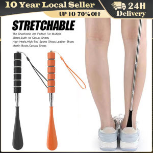 Stretchable Long Shoe Horns 30cm-71cm Metal Shoehorn Pregnant Woman Elderly Shoe Spoon No Bending Over Wearing Shoe Spatula