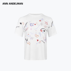 ANN ANDELMAN | Capsule Series Summer Short Sleeve Heart Graffiti T-shirt