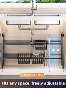 XUNHUAI | Adjustable Multilevel Kitchen Sink Storage Rack