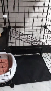 Stackable Metal Pet Cage Multi-layer Design Easy Assembly For Cat Dog Rabbit Kitten Small Animal