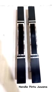 4 Gagang dan Body Kunci Pelor Handle Pintu Rumah Dua Daun Minimalis Terbaru 45 cm stenliss anti karat - Tarikan Pintu Kupu Tarung