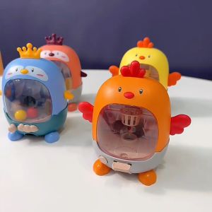 SK-M322 Mainan Anak Ayam Bola Mini Lucu / Mainan Interaktif Mesin Ketapel Bola Basket Karakter Penguin Anak / Mainan Sepak Bola Jari Mini Import