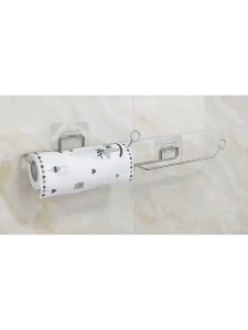 ที่แขวนกระดาษทิชชู่ม้วนยาว แบบติดผนังไม่ต้องเจาะ วัสดุมีคุณภาพ ใช้งานได้ยาวนาน แข็งแรง ทนทาน