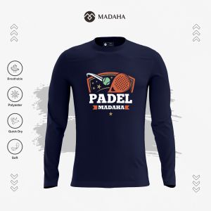 Madaha Kaos Baju Lengan Panjang Dry fit Jersey Olahraga Padel Reasteasy