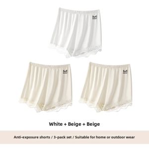 MiiOW | Breathable Silk Home Sleep Shorts Anti-Peep 3-in-1 Lightweight Safety Pants