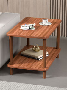 โต๊ะกาแฟสไตล์ยุโรปเหนือเรียบง่ายและทันสมัยสำหรับใช้ในบ้าน ขนาดเล็ก ชั้นวางของในห้องนั่งเล่น โต๊ะรองโซฟาแบบสร้างสรรค์ ขนาดเล็ก โต๊ะเหลี่ยม