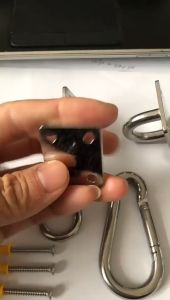 2Set M6 Gantungan Hammock Pengait Hammock Stainless Steel Tebal Ceiling Anchor Hook Gantungan Plafon