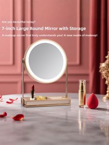 MEILEME | Lighted HD Makeup Mirror Double-faced Luxury