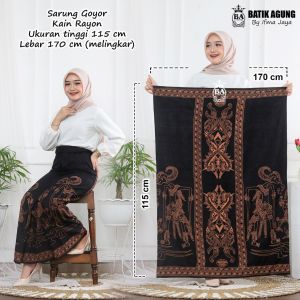 (AGUNG) Sarung Batik Pekalongan Kain Rayon Lemes Santri Santriwati Terlaris