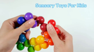 Childrens Sensory Toys Autism Rainbow Puzzle Ball DIY Jigsaw Stress Reduction Magic Ball