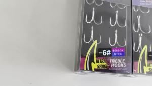 JIGGING PRO | JIGGING PRO 6/8 Cái 3X Móc Ba Ngạnh Thép Carbon Cao Cấp Móc Ba Ngạnh Chống Gỉ Phủ Lớp Chống Gỉ Móc Câu Cá Nước Mặn Dành Cho Câu Cá Trên Thuyền Biển