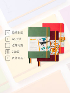 Rhodia Rama Goal Notebook บันทึกประจำสัปดาห์ 2025 หนังนิ่ม เรียบหรู สมุดบันทึกสำหรับผู้หญิง สมุดบันทึกวันที่ สมุดบันทึกธุรกิจ Rhodia