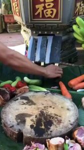 XẢ HÀNG Bộ dao làm bếp cao cấp rèn thủ công từ nhíp nga nguyên tấm bảo hành 12 tháng